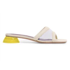 STAUD Simone Clear Mules CREAM GOLDIE × 1 CREAM GOLDIE / 37